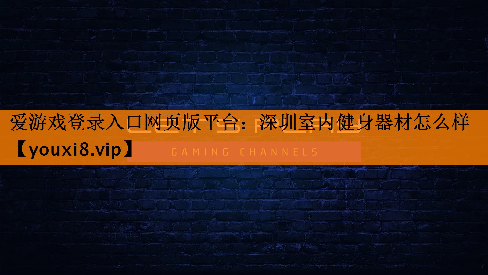 爱游戏登录入口网页版平台：深圳室内健身器材怎么样