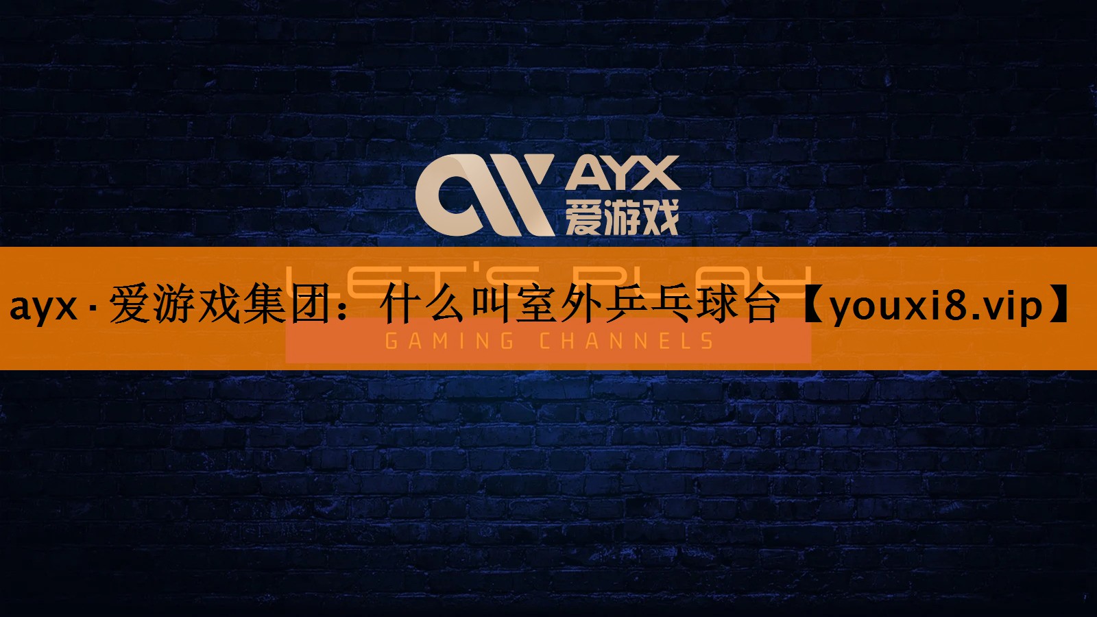 ayx·爱游戏集团：什么叫室外乒乓球台