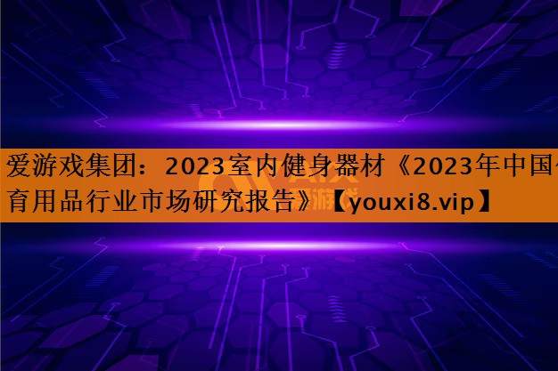 2023室内健身器材《2023年中国体育用品行业市场研究报告》